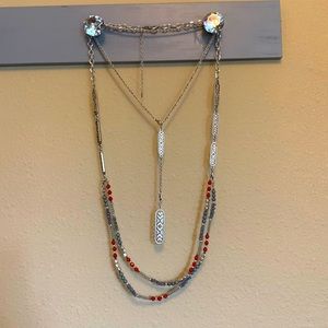 Premier Designs 16”-44” necklace with multiple removable strands